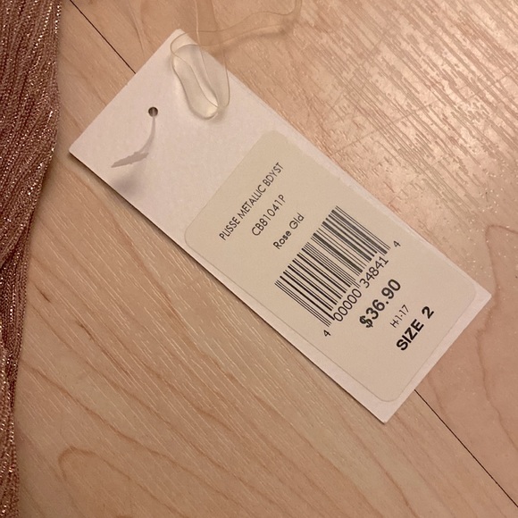 NWT metallic bodysuit - Picture 5 of 5